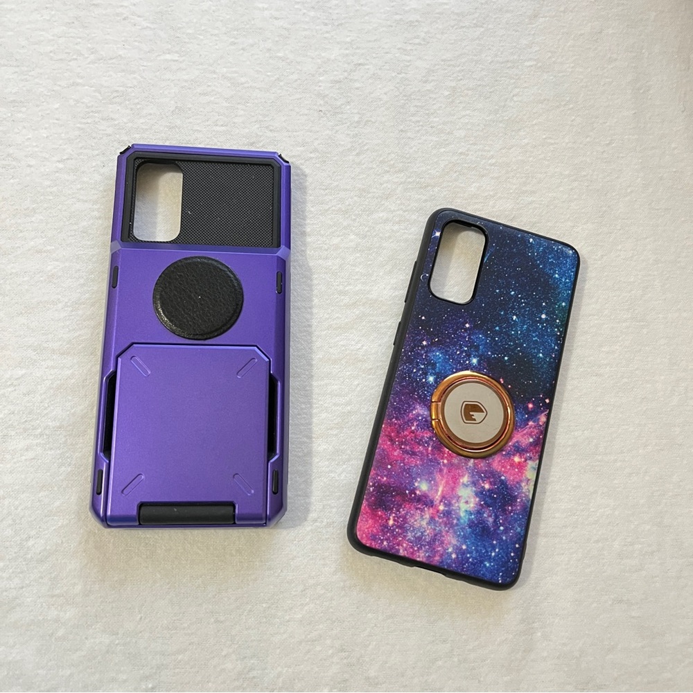 Samsung Galaxy S20 Two (2) Phone Cases Blue nebula
